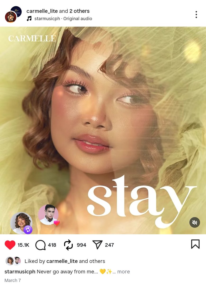 ni-like din pala ni heath yung cover art ng stay. yesterday, carmelle posted his concert poster sa story niya. my cutesy musicians🥹💛