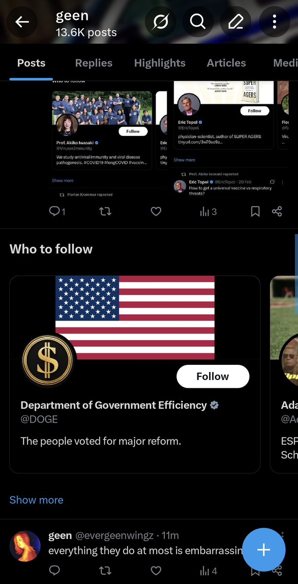 evergeenwingz's tweet image. shadow 35

my phone battery too low for screen recording
but look who jumped to the front o recommended
he stopped doing this cuz i kept uploading screen recordings of it

elon musk you do NOT scare me lmao