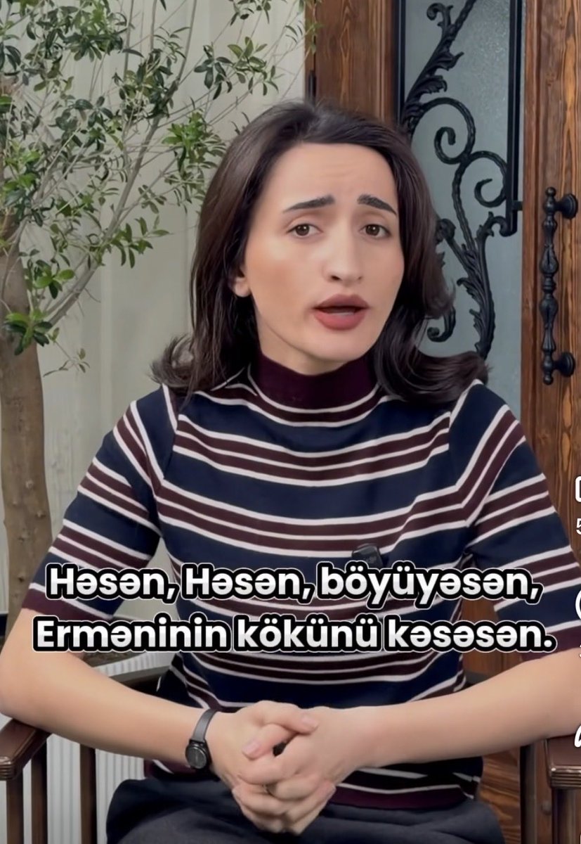 Եթե որևէ մեկը ճանաչում է Անի Առաքելյխնին, ասեք նրան, որ մեզ մոտ նման արտահայտություն չկա։ Որպես թուրք՝ նման արտահայտությունը առաջին անգամ հենց հայից եմ լսում։ Մեզ մոտ դա այլ կերպ է ասում. “Həsən - daşşaq kəsən” (“Հասան — ամորձի կտրող”)։ 😂😂😂 #armenian #fake