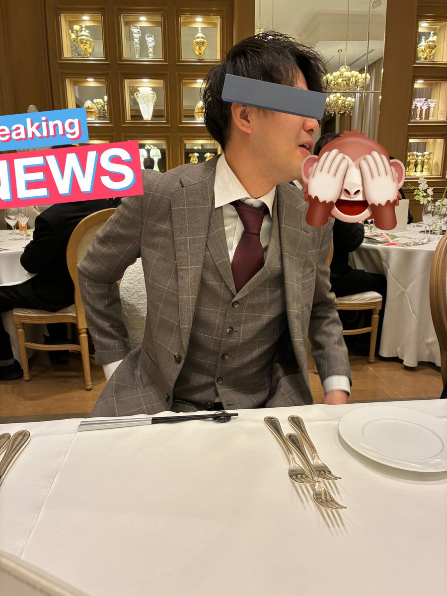 CoGqYu's tweet photo. 友人の結婚式🤵‍♂️
卓は安定のこやつら
頑張って6.4キロ痩せたので今日でリバウンドします https://t.co/0DUJowQ2P0