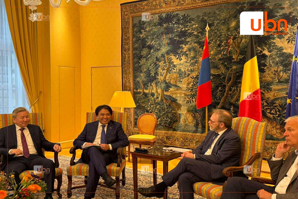 UBn_mn's tweet photo. Европын батарей хуримтлуурыг нэвтрүүлэх бүрэн боломжтойг санал болгож, энэ чиглэлээр үйл ажиллагаа эрхэлдэг компаниудыг танилцуулахаар болов

https://t.co/NDhpIQGYt2

Ардчилсан үнэт зүйлстэй хоёр орны хувьд Монгол Бельгийн худалдаа хөрөнгө оруулалтыг нэмэгдүүлэх, эрчим хүч, газрын ховор элемент болон аялал жуулчлалын салбарт хамтран ажиллах боломжийн талаар ярилцаж санал солилцлоо.

@dorjkhand_t