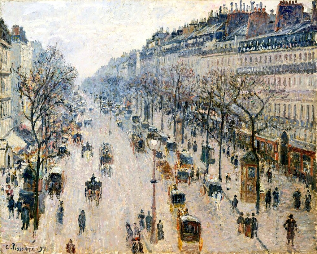 impression_ists's tweet photo. Pissarro, Boulevard Montmartre, Winter Morning https://t.co/C7jXQcqAGd