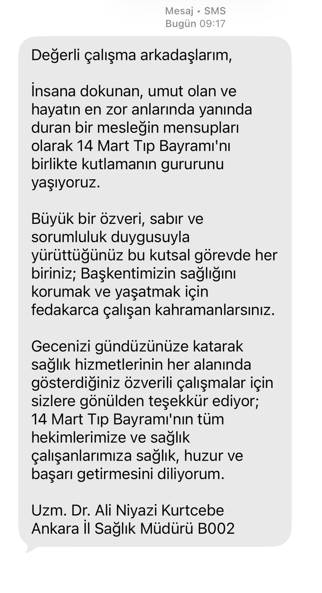Sağlık çalışanı olarak 
Bütün sağlık çalışanlarının
14 Mart Tıp Bayramı kutlu olsun

 #14MartTıpBayramı #Cumartesi