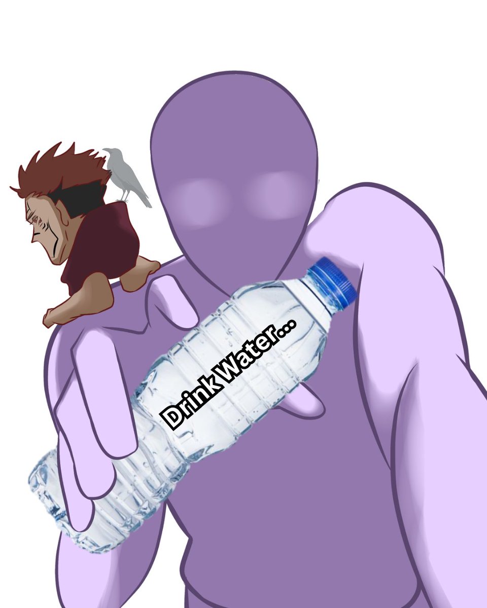 Onlycraaaw's tweet photo. Daily Reminder.... Drink... Ur... Water. 

#artmoots everyone? 

#draw #drawing #art https://t.co/gF94nXMJoh