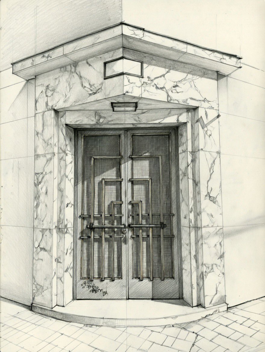 casedeepoca's tweet image. Bucharest Art Deco doorway (1930s), placed within the “bow” of its ocean liner theme building. 
#doorway #artdeco #bucharest #casedeepoca #valentinmandache