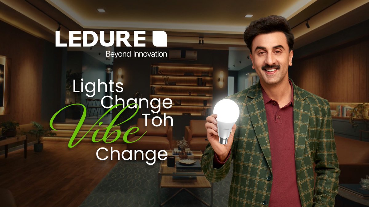 MediaInfoline's tweet image. Ledure Lightings Limited Launches New TVC Campaign with Ranbir Kapoor

More : mediainfoline.com/advertising/le…

#mediainfoline #LedureLightingsLimited #Launches  #TVCCampaign #RanbirKapoor #lights #bulbs #Ledure #Lightings  
@LEDURELIGHTINGS