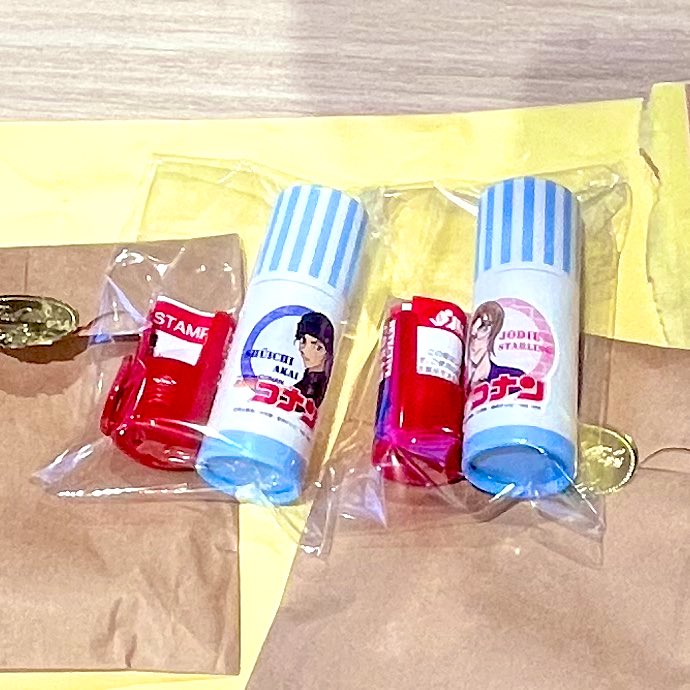nhw_xl's tweet photo. They finally arrived!!!! The special custom stamps! They’re officially licensed stamp products. I ordered two versions—one with Akai’s face and Jodie’s name in katakana, and another with Jodie’s face and the katakana for ‘Shu’ that she calls him.
#RedStarling https://t.co/CUwzW0ZdQh