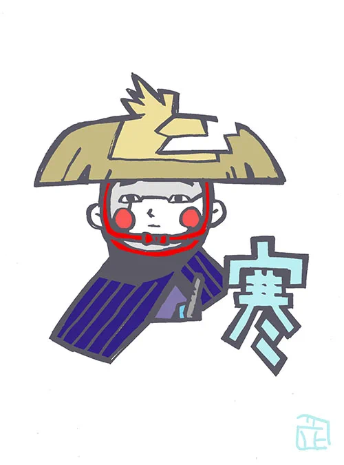 このタッチで童謡キャライラスト #北風小僧の寒太郎 ファンアート #このタッチ
