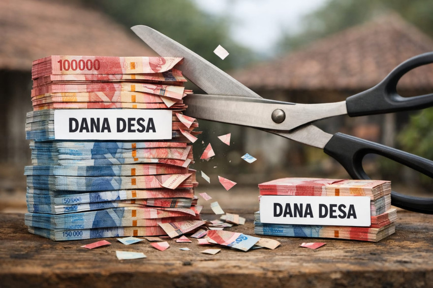 Dana Desa 2026 Terjun Bebas, Suara Pasrah dan Protes Menggema dari Desa krandegan.id/artikel/2025/1…