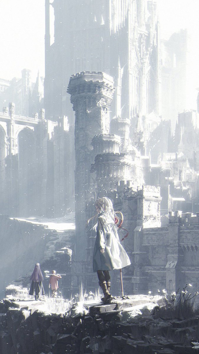 Frieren wallpapers Art by qry1028