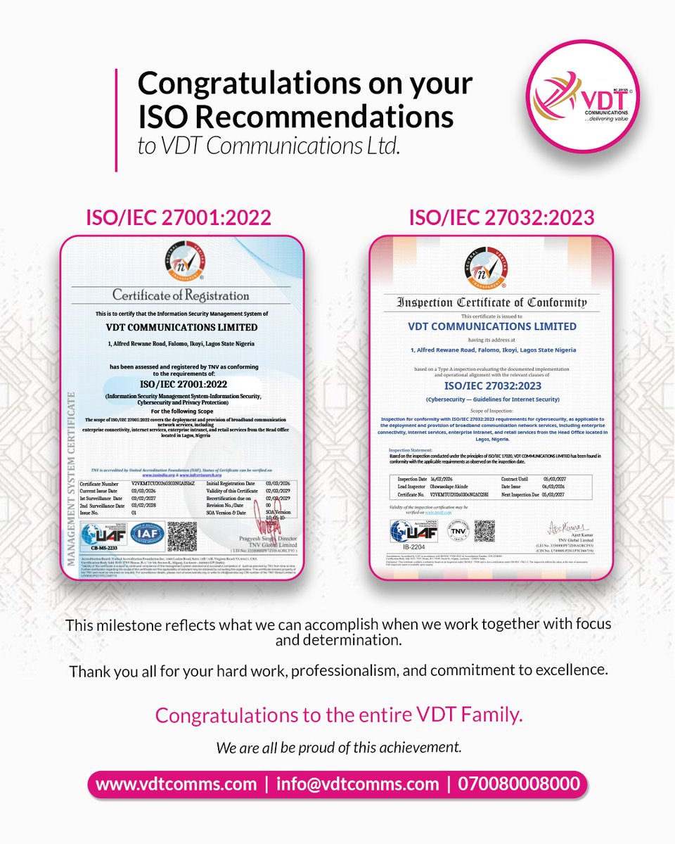 VDT Communications Ltd. tweet media