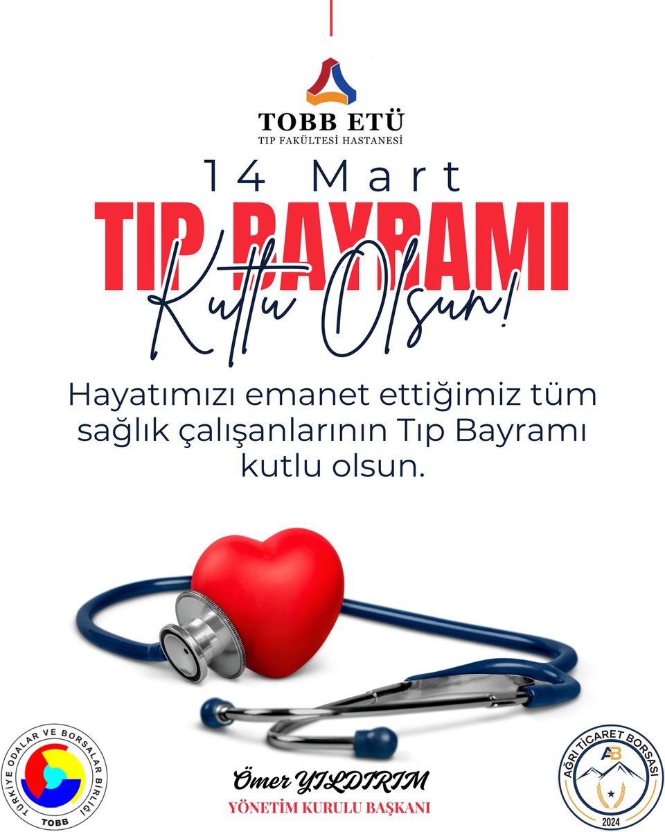İnsan hayatını korumak için büyük bir özveriyle görev yapan tüm hekimlerimizin ve sağlık çalışanlarımızın 14 Mart Tıp Bayramı’nı kutluyor, emekleri ve fedakârlıkları için teşekkür ediyoruz.