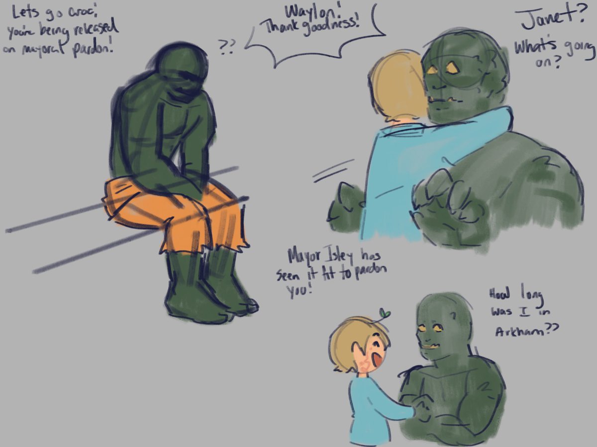 Botchqss's tweet image. Release my goat!!

#janetfromhr #killercroc