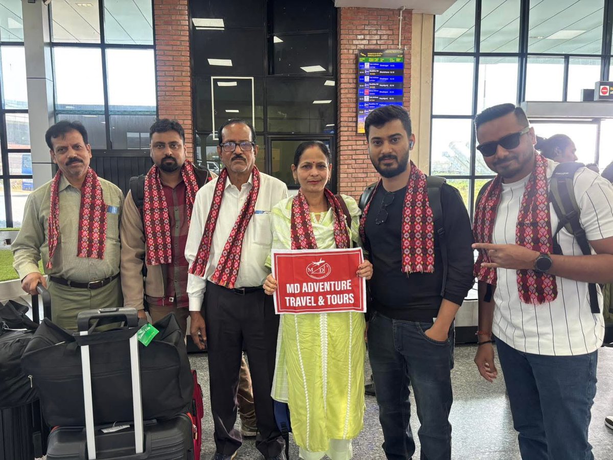 adventure_md's tweet photo. Welcome to Nepal✈️🌍 We are thrilled to greet our wonderful guests at the airport. Your adventure starts now—sit back, relax, and let us take care of the rest! #Welcome #TravelWithUs #DreamDestinations #VisitNepal https://t.co/ysBcWgy6yR