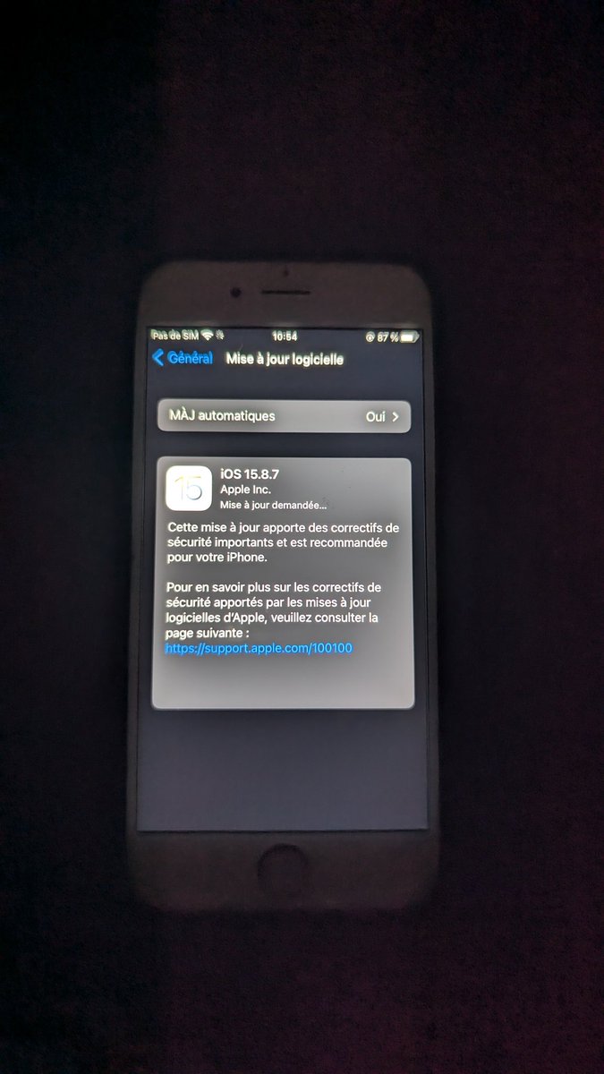 Bruno_FIBRE's tweet image. Vieux coucou #iphone6S 16 GB, ne me sers plus que pour #applepay. 

Merci pour l'infos.