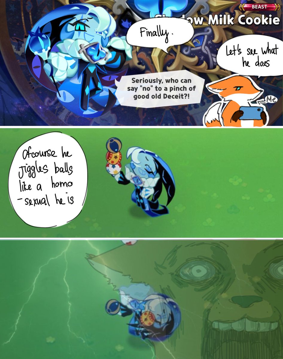 I I THOUGHT THOUGH HIS HEAD FALLING OFF IS JUST A HEADCANON DAFUK DAFUK #shadowmilkcookie #crk