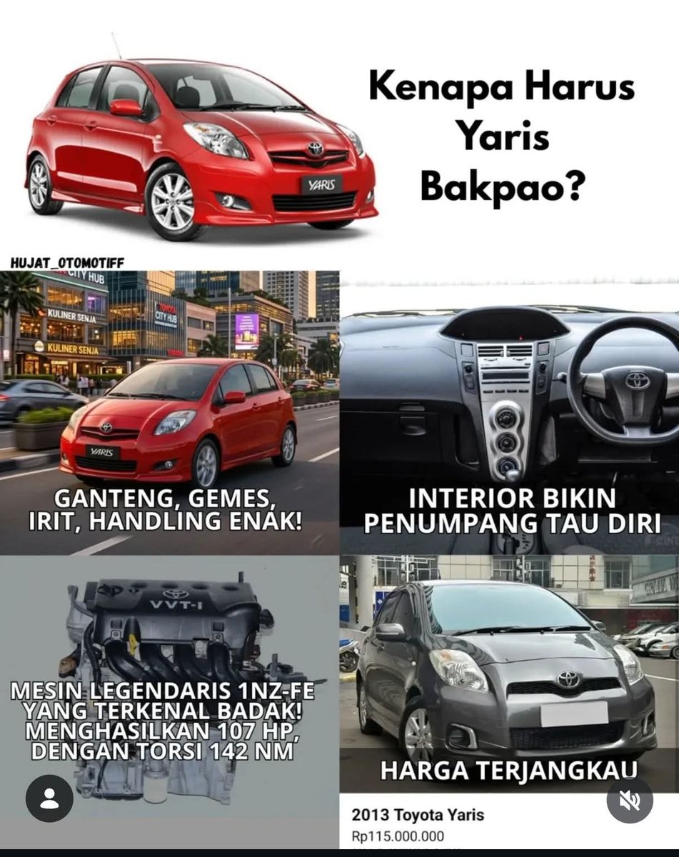 SmwGwOto's tweet photo. Selain yaris bakpao ada opsi apa lagi? https://t.co/g5qsPKJjuv