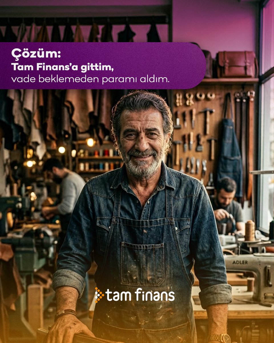 tam_finans's tweet photo. Çekin var ama vadelerini mi bekliyorsun? Tam Finans'la vadeyi beklemeden paranı alırsın, dükkanın döner!
#TamFinans https://t.co/xdwyZfER8M