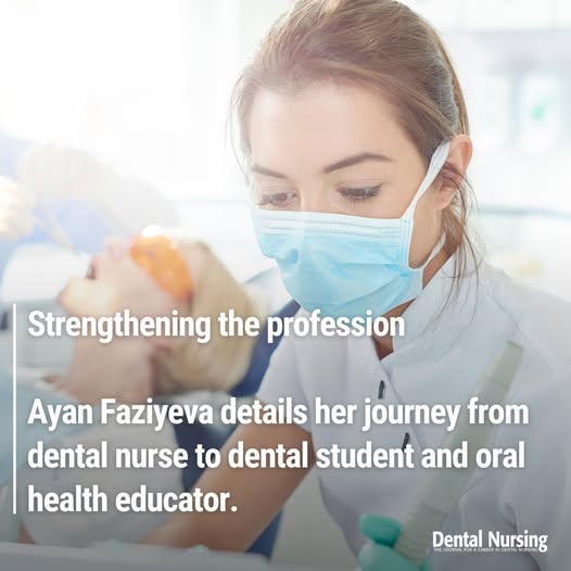 DentalNJournal's tweet photo. Strengthening the profession💪

Ayan Faziyeva details her journey from dental nurse to dental student and oral health educator.

Use your subscription to read the article here:
➡️  https://t.co/H6BVuwNAWJ

#oralhealth #dentalnurse #educator #education #dentalteam #dentistry https://t.co/TqdzHza7XY