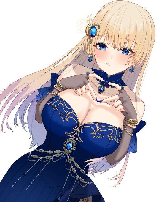 ルリ()さまの配信アカウント 青海ルリ()様のイラストを一つ描かせていただきました ご依頼有難うございます!! #Ruritage