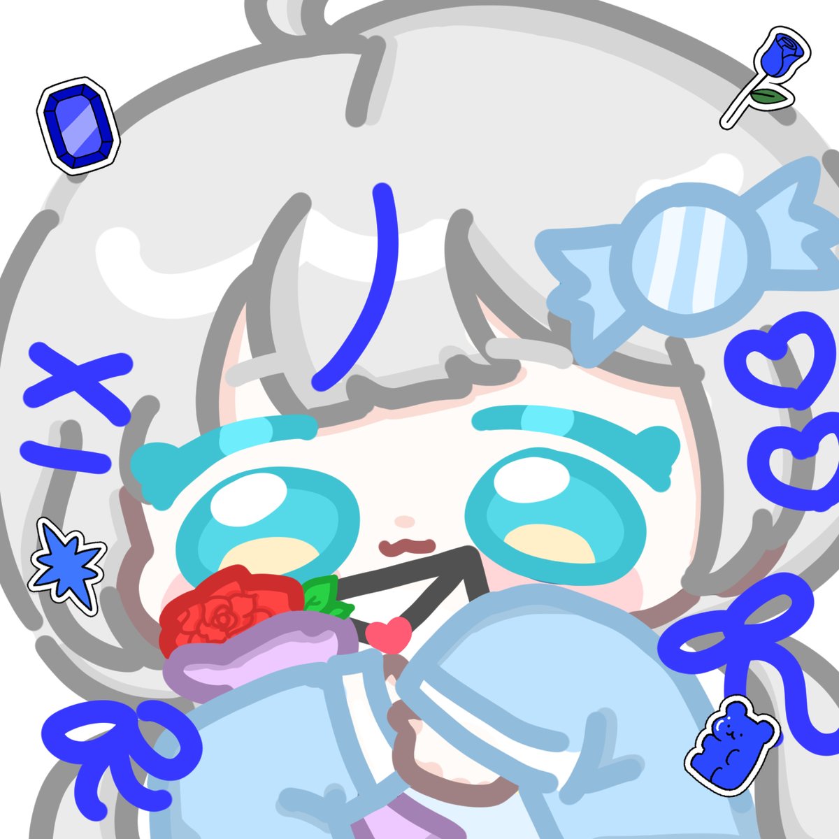 bbiuuus2's tweet photo. #kumorinart 💙🍭 https://t.co/8cuHmlCxdN