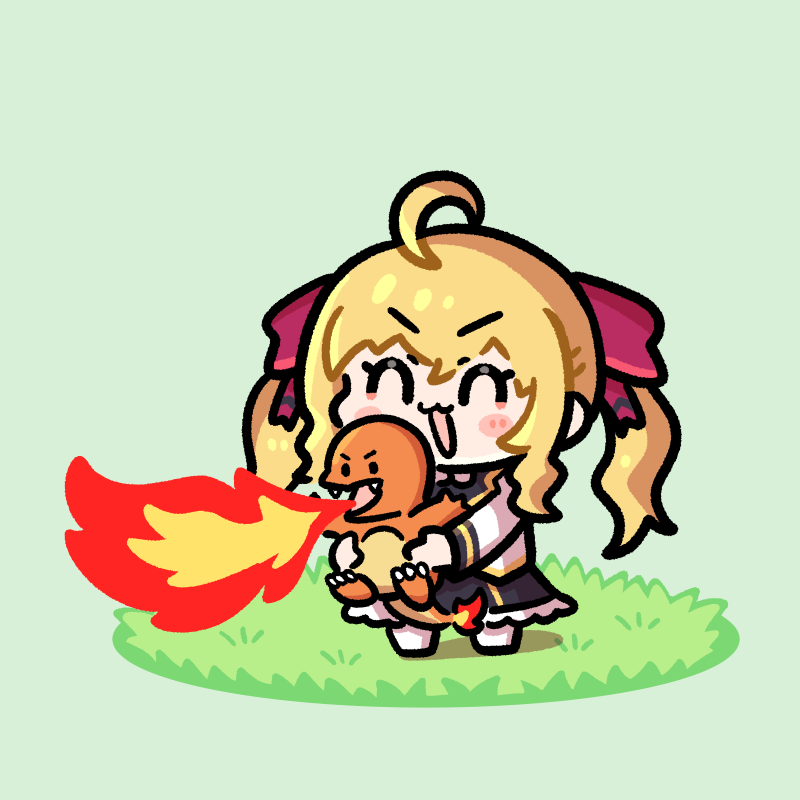 鷹宮リオン 「たかみやくんが しょうぶを しかけてきた! #リオンあーと」|ぽんがりのイラスト