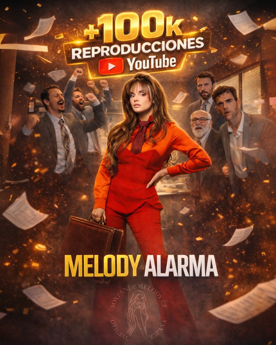 🚨 ¡ALERTA! 🚨<a href="/soyyomelody/">Melody Oficial</a> 

El nuevo single de Melody, “Alarma”, sigue arrasando. 🔥
90K en sus primeras 24 horas… y ahora ¡ya supera las 100.000 reproducciones en YouTube! ▶️✨

Gracias por el apoyo 
¡Y esto solo acaba de empezar!

#Melody #Alarma