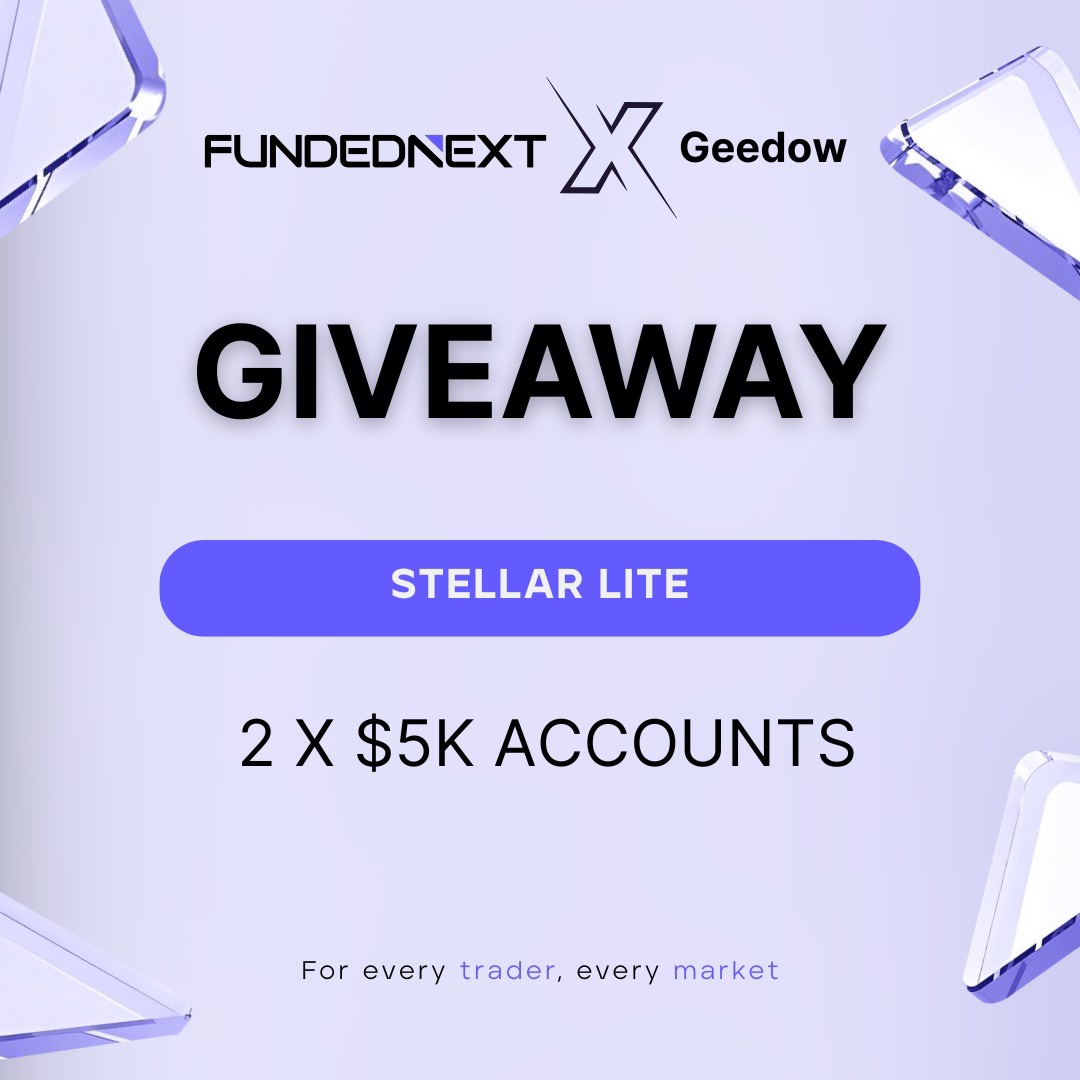 Geedow_'s tweet photo. $10K GIVEAWAY ALERT 

2x $5K Funded Challenge Accounts 

1️⃣ Follow @Geedow_ @Flynn3624 @FundedNext
2️⃣ Like and Retweet 
3️⃣Comment what you like most about FundedNext

 Winners announcing 5 days https://t.co/4DoV5hTQre