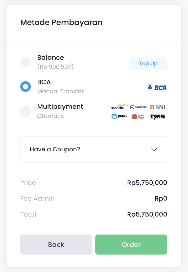 N_besar's tweet photo. Testing skema order via direct payment di https://t.co/UgR9tWaVAA. (Advertiser bisa checkout sesuai harga produk, tanpa harus top up saldo). https://t.co/uk9tQ2l4Dt