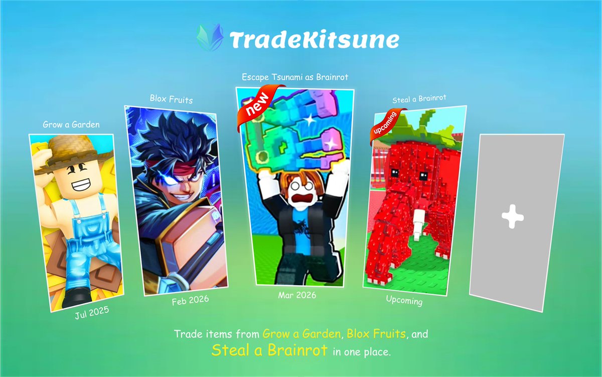 TradeKitsune - Blox Fruits/Grow a Garden tweet media