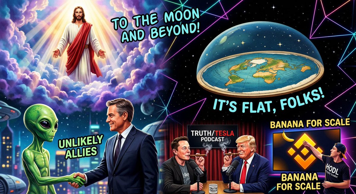 itsaina207's tweet photo. 🧵 THREAD: The 5 Most Improbable Polymarket Bets (Where People Actually Put REAL Money)

From Jesus to aliens to CZ getting hit by a banana... 👇 https://t.co/Eb4dkPEUTd