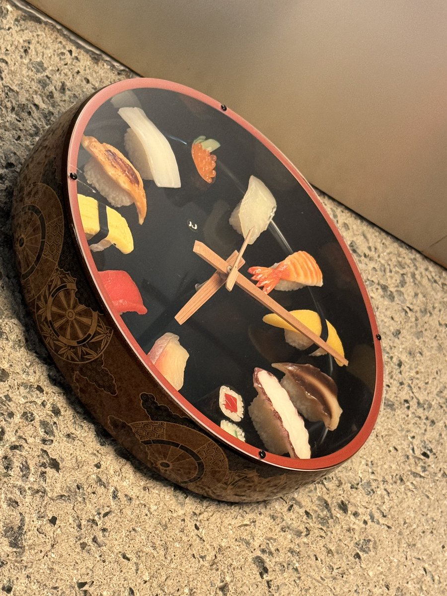 Sushi clock