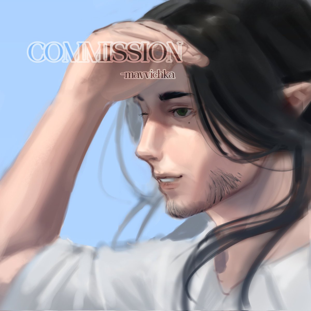 mavvichka's tweet photo. Yaaayyyy my first commission in this year #commission #artwork #art https://t.co/6odeVpCwYa