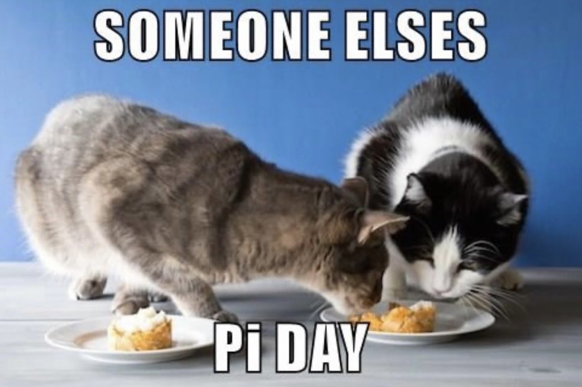 dcd728's tweet image. Whether you’re #celebrating #pi or #pie enjoy today! #kitties #math