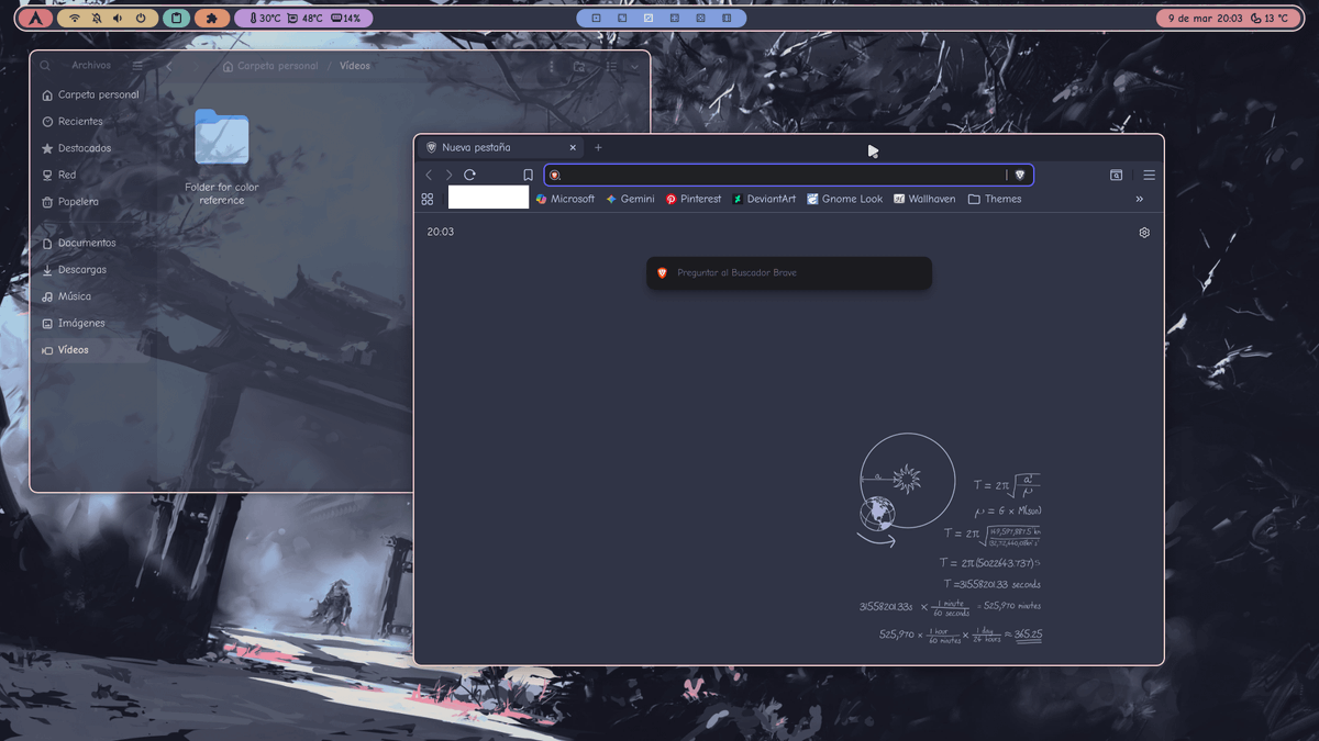 [GNOME] Catppuccin Rice - Complete Setup with GitHub Guide Link: https ...