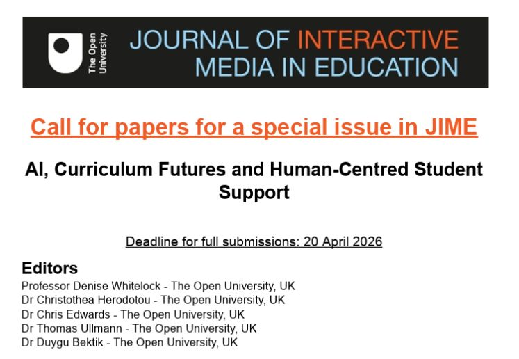 JIME editorial team tweet media