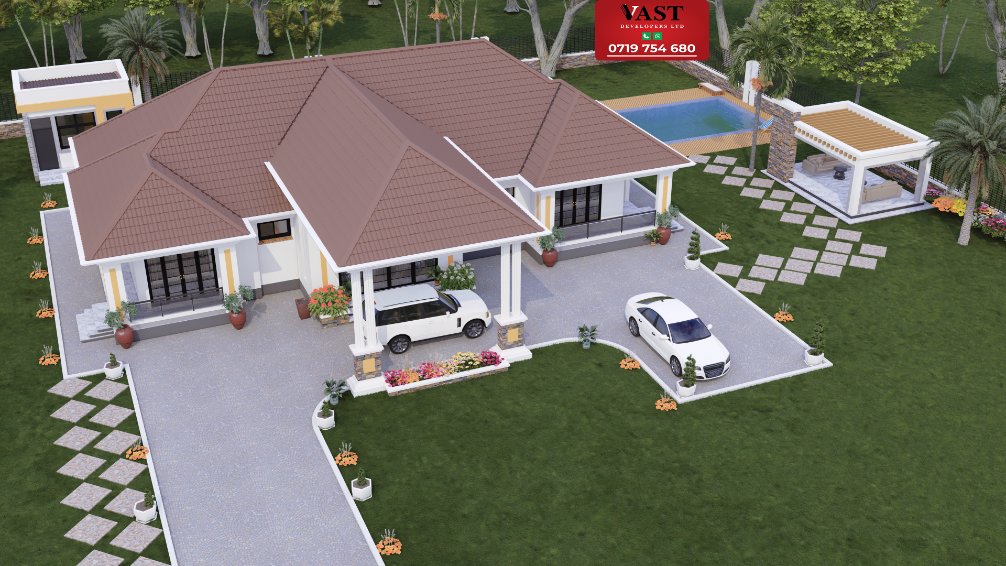 vastbuildersltd's tweet photo. MACHAKOS VILLA.
DESIGN & BUILD: VAST Builders Ltd
An Exquisite 4 BedRoom all En-suite Bungalow. 
 Get in touch:     
📳 Call/WhatsApp:  0719 754680
#property #realestateagent #apartments
 #architecturedesign #architecture #kenya  #designandbuild #design #construction #dreamhomes #dreamhouse