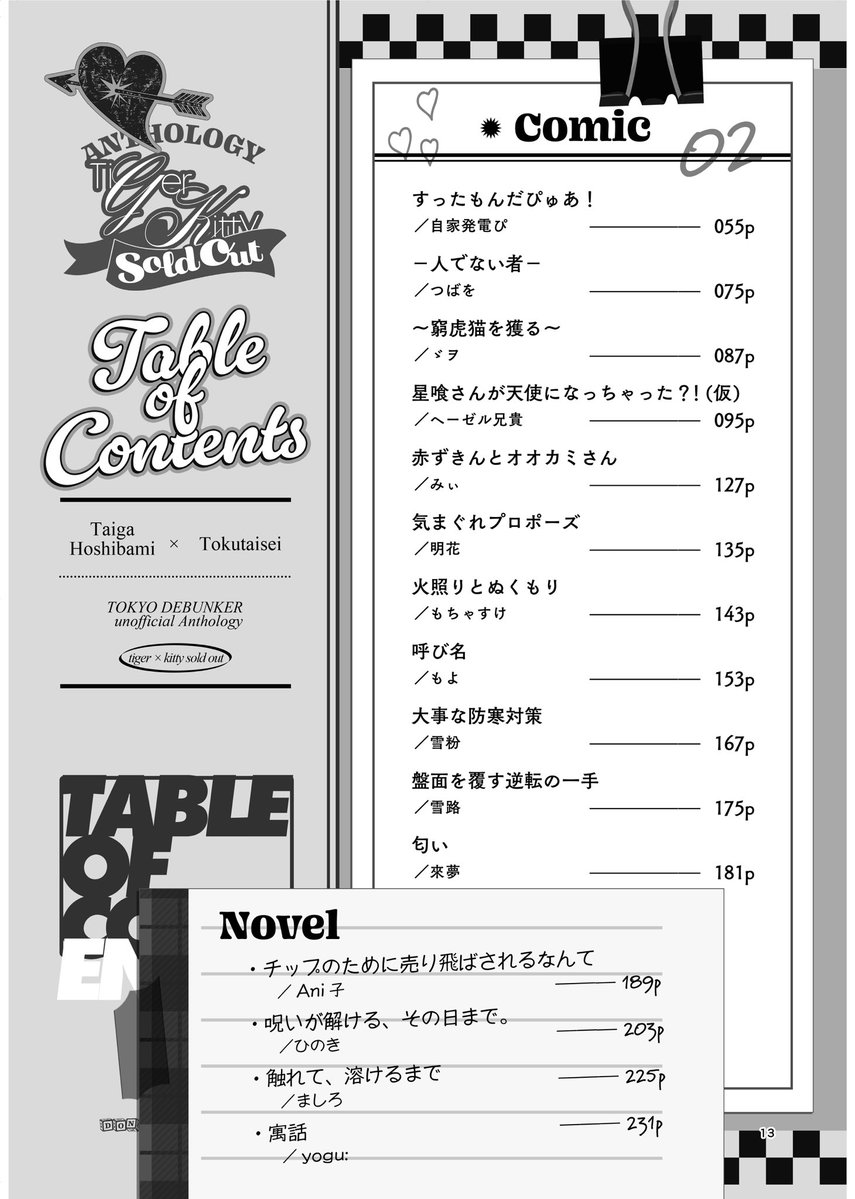 ばみ特アンソロジー《Tiger × Kitty Sold out》 tweet media
