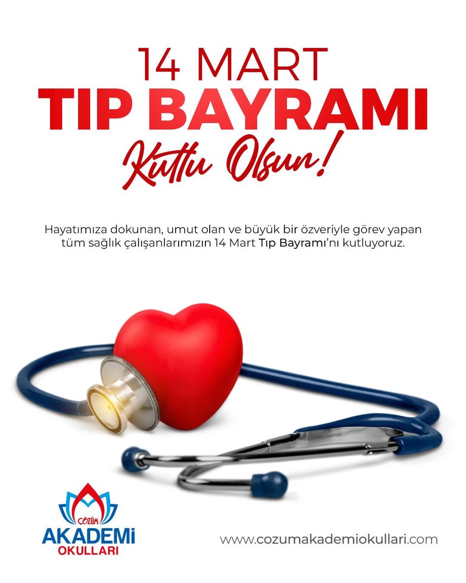 İnsan hayatını her şeyin üzerinde tutan, bilgi ve özverileriyle gece gündüz çalışan tüm hekimlerimizin ve sağlık çalışanlarımızın 14 Mart Tıp Bayramı’nı kutluyoruz.

Emekleriniz, sabırlarınız ve tüm fedakarlıklarınız adına teşekkür ediyoruz. İyi ki varsınız!