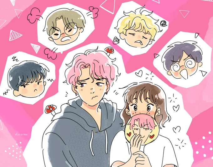 A little Tamon's B Side doodle as I've been watching and reading it lately!!!! 