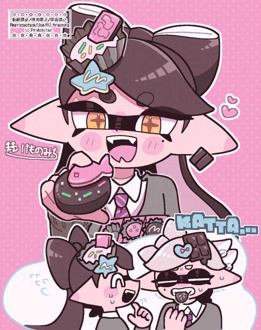 IkaKemo's tweet photo. ホワイトデーにバレンタインの絵を投下 https://t.co/7HSk8sYpAN