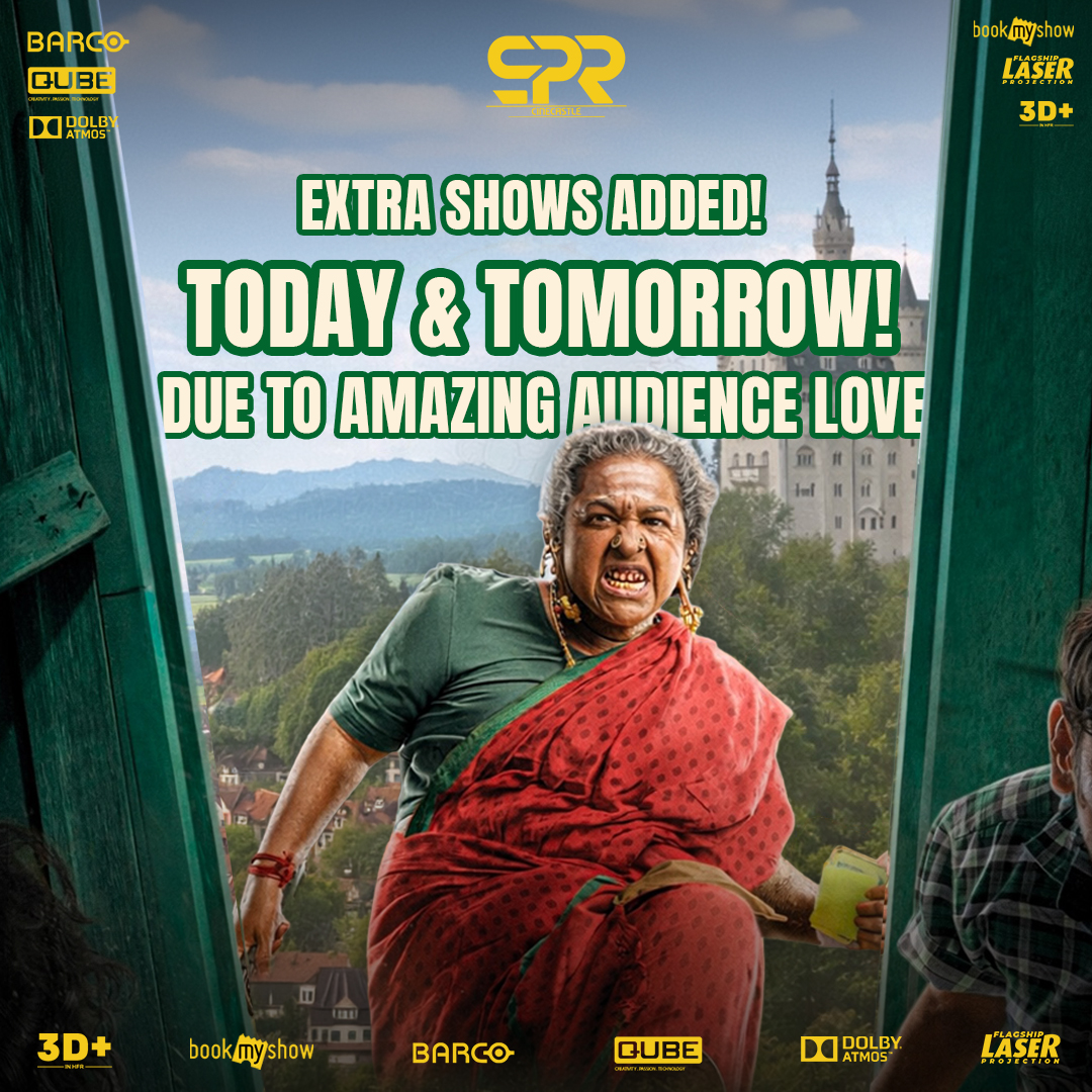 SPRcinecastle's tweet photo. Thaai Kizhavi – Extra Shows Added! 🔥
Due to amazing audience love and demand ❤️🎬
Extra shows added for Today & Tomorrow!
🎟️ Booking Open Now
Don’t miss the movie everyone is talking about!
Experience it on the big screen at SPR Cinecastle 🍿✨
#ThaaiKizhavi #ExtraShowAdded #BookingOpenNow #AudienceLove #NowShowing #SPRCinecastle #MovieTime #BigScreenExperience 🎥🔥
