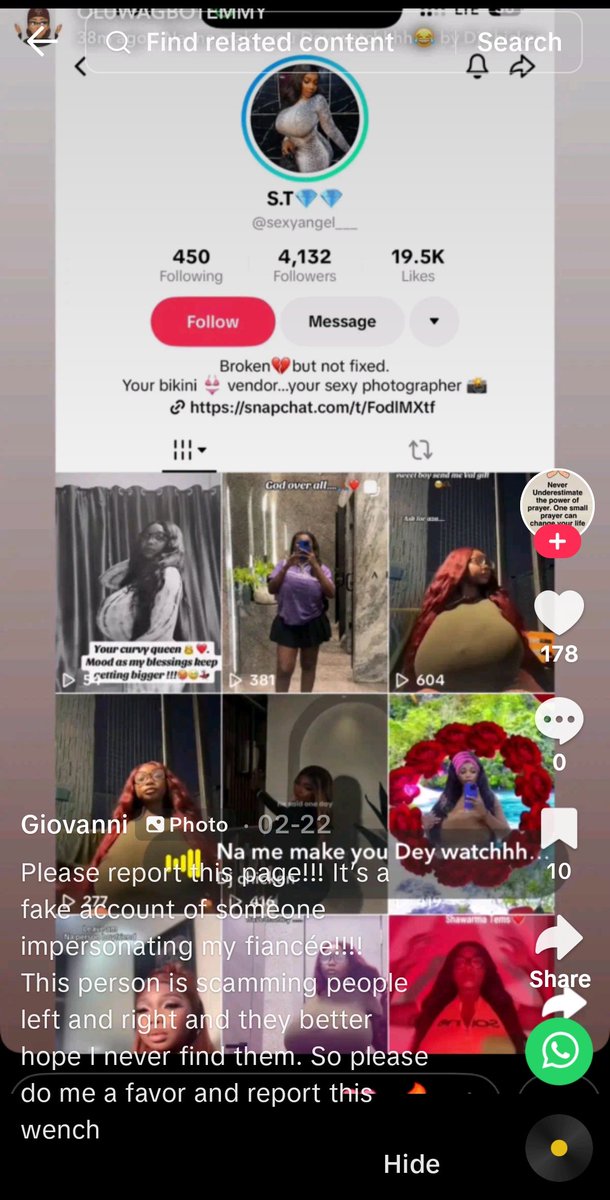 Haw4kins's tweet photo. @badgrl_tems Fake profile!!! https://t.co/sAMCVuyC9z