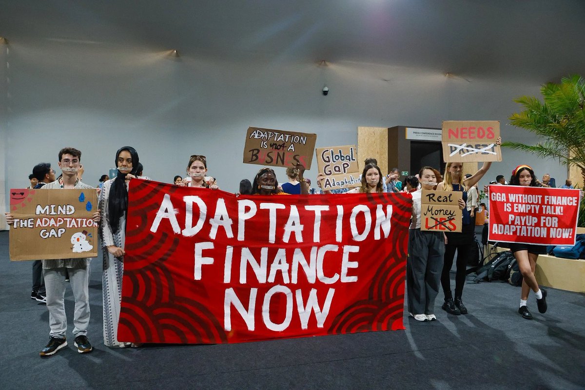 AmbassadorEve's tweet photo. Closing the #GlobalAdaptationGap requires more than ambitious plans, it requires the resources and systems to implement them.

The recent #NAP Assessment adopted at
COP30 @UNFCCC shows encouraging progress, with many developing countries advancing their National Adaptation Plans. However, significant barriers remain, especially limited climate finance, gaps in climate information, and capacity constraints. 

Strengthening adaptation planning and ensuring accessible, predictable support will be critical if countries are to translate commitments into real resilience for communities, ecosystems, and economies.

@IISD_news @IISD_SDGs @UN @UNDP
@UNICEF @UN_Women @UNEP @UNESCO @antonioguterres @simonstiell @unicefchief @_AfricanUnion @greensheikh @okidi64
@bNATIFU @MargaretMwebesa
@hbyamukama75 @Dr_JibCares
@Voice4ClimateAF

#COP30 #UNFCCC #ClimateAdaptation #NationalAdaptationPlans #ClimateFinance
#AdaptationGap #ClimateResilience #ClimatePolicy #ClimateAction