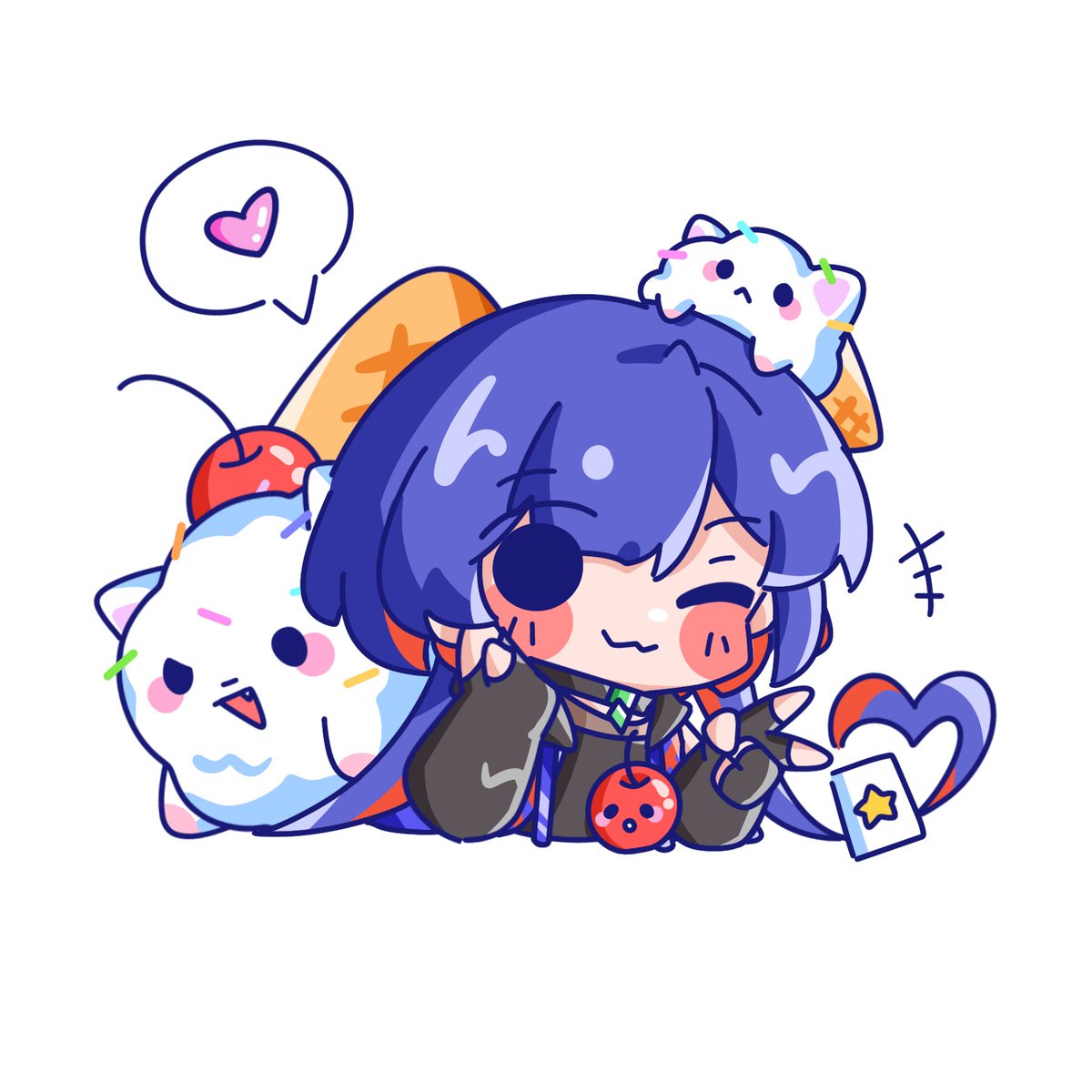 依旧是若兰老师的约稿<a href="/Loren_kkdy/">若兰𝙡𝒐𝒓𝒆𝒏</a> 
作为神椿only的无料赠送，支持若兰和一起参与合志的老师谢谢喵
 #理芽美術部 
 #花譜美術部