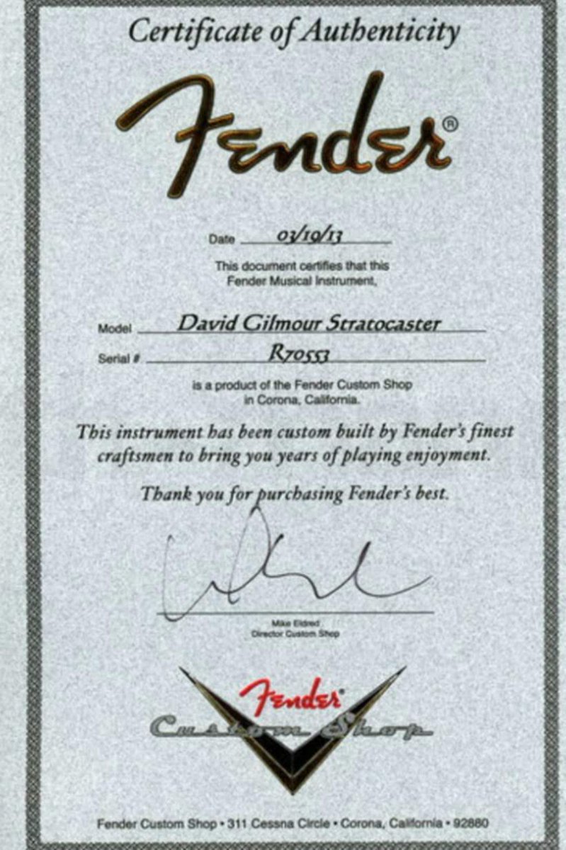 RuudieThe4's tweet image. #Straturday #DavidGilmour #CustomShop 😉