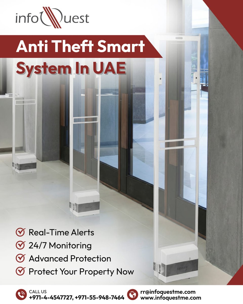 InfoquestDubai's tweet photo. 🚨 Secure Your Property with Our Anti-Theft Smart System in UAE! 🚨
📞 +971-4-4547727, 55-948-7464
✉️ rr@infoquestme.com
🌐 https://t.co/Ugt6DegCKo

#AntiTheftSystem #SmartSecurity #UAE #PropertyProtection #RealTimeAlerts #247Monitoring #AdvancedSecurity #InfoQuest #SafeHome #UAE https://t.co/tsQ0VVfcB2
