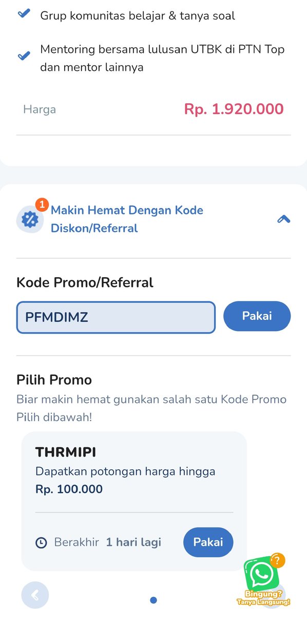 PFMDIMZ | Kode Promo Pahamify tweet media