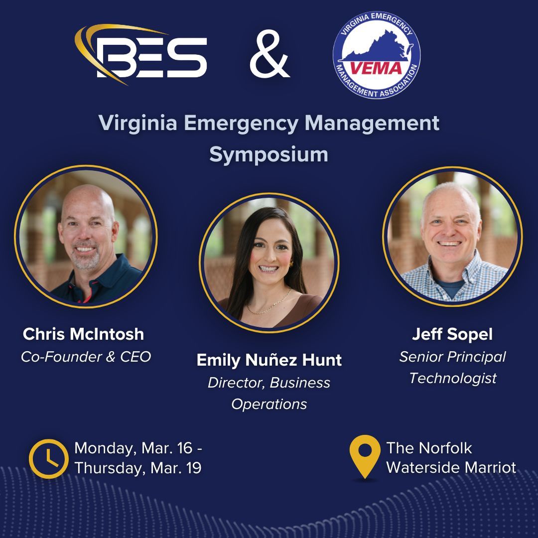 BES_LLC's tweet photo. Join Chris McIntosh, Emily Nuñez Hunt, and Jeff Sopel at #VEMS26 next week!

Don't miss our breakout session ➡️ First Responder on Scene: A Pilot Partnership Between Dominion Energy and Virginia’s Public Safety Community
🕘️ Wednesday at 4:00pm-5:00pm
📍 Room 1 - Hampton II-III https://t.co/kcvLeoqWK6