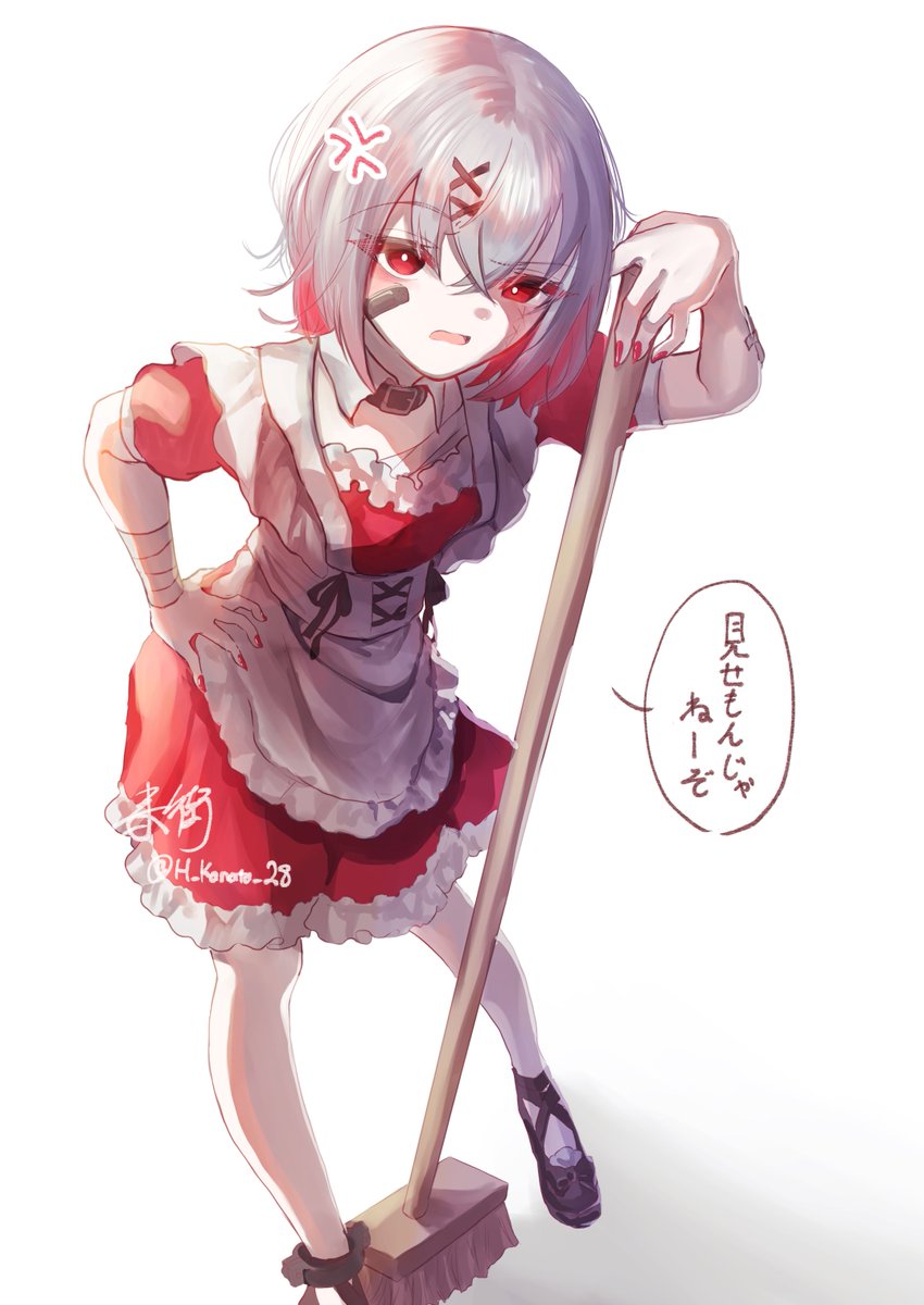 H_Kanata_28's tweet photo. 大変！アリサちゃんが牢屋敷の魔法でメイドになっちゃった！(謎シチュ)(ホワイトブリムは投げ捨てた)
#まのさば二次創作 https://t.co/xcUEJqzT19